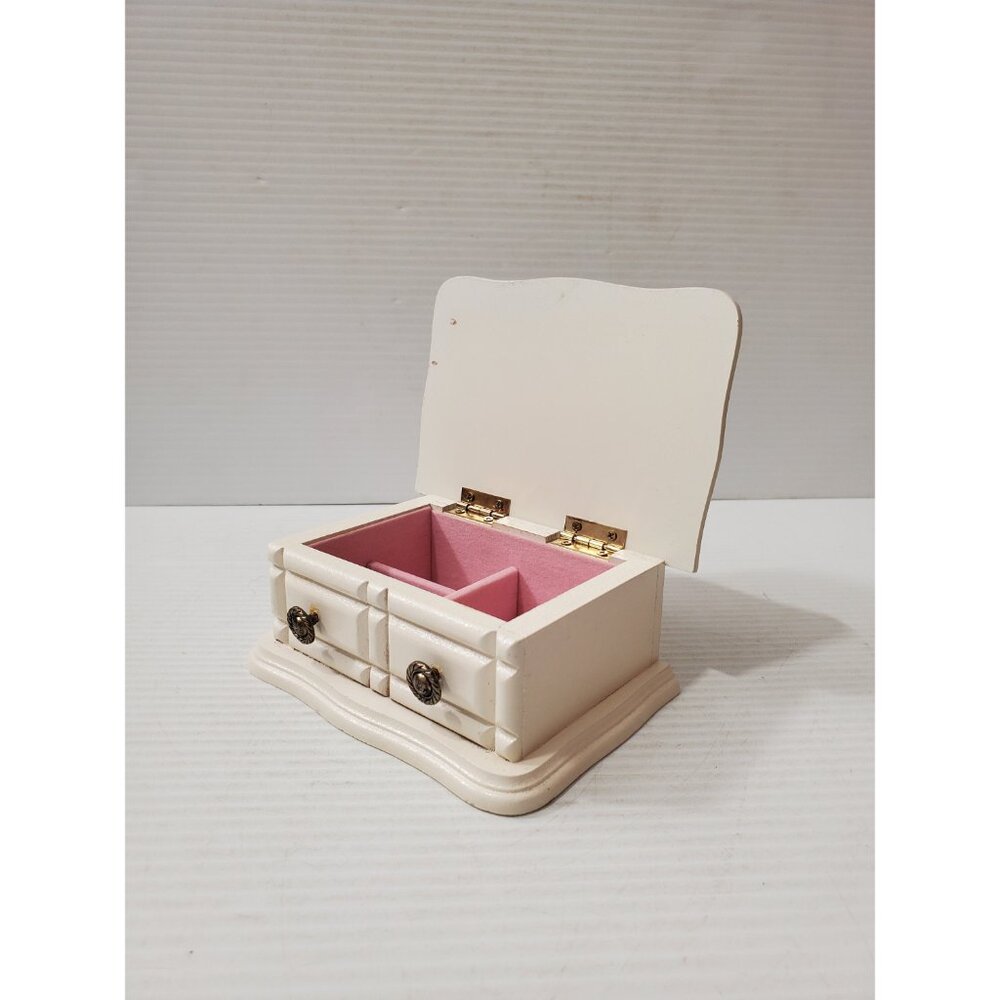 Vintage Gunther Mele wooden jewelry box. Jewellery . Vintage wooden jewellery - Picture 5 of 9